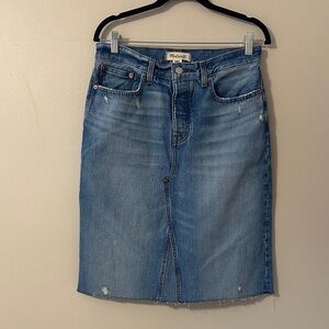 Madewell Women’s Low-Slung Baggy Denim Skirt Sz 26 Coastal Cowgirl Rodeo Western